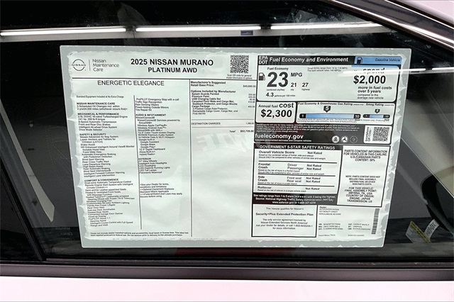 2025 Nissan Murano Platinum photo 33