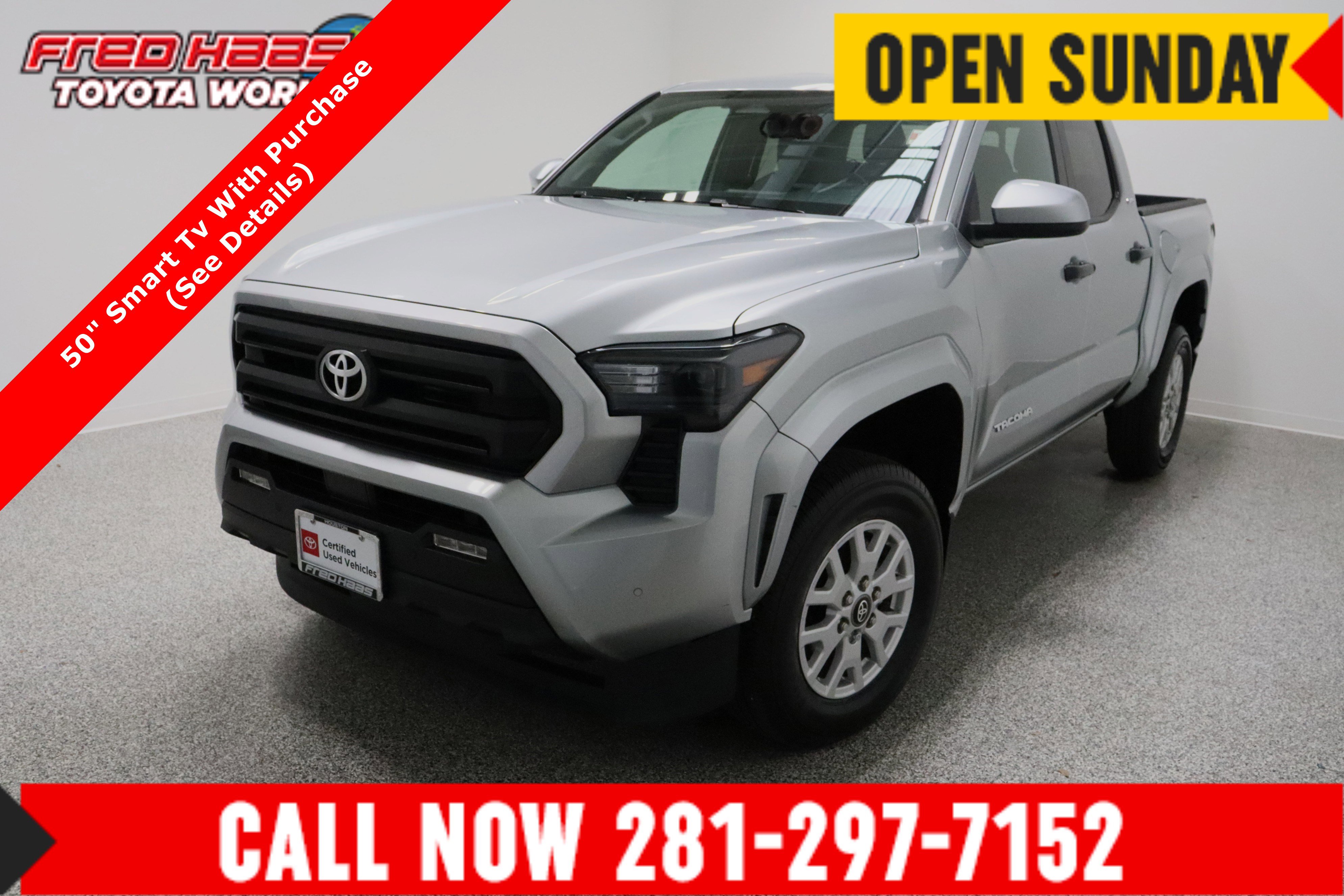 Certified Pre-Owned 2024 Toyota Tacoma 4WD SR5 2.4T Double Cab in