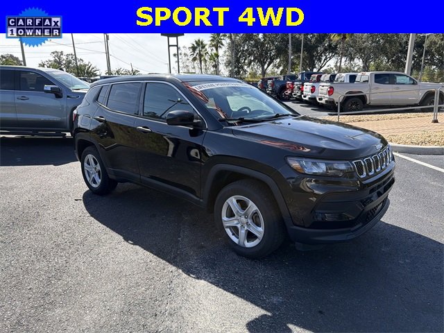 Used 2023 Jeep Compass Sport with VIN 3C4NJDAN7PT539409 for sale in Dade City, FL