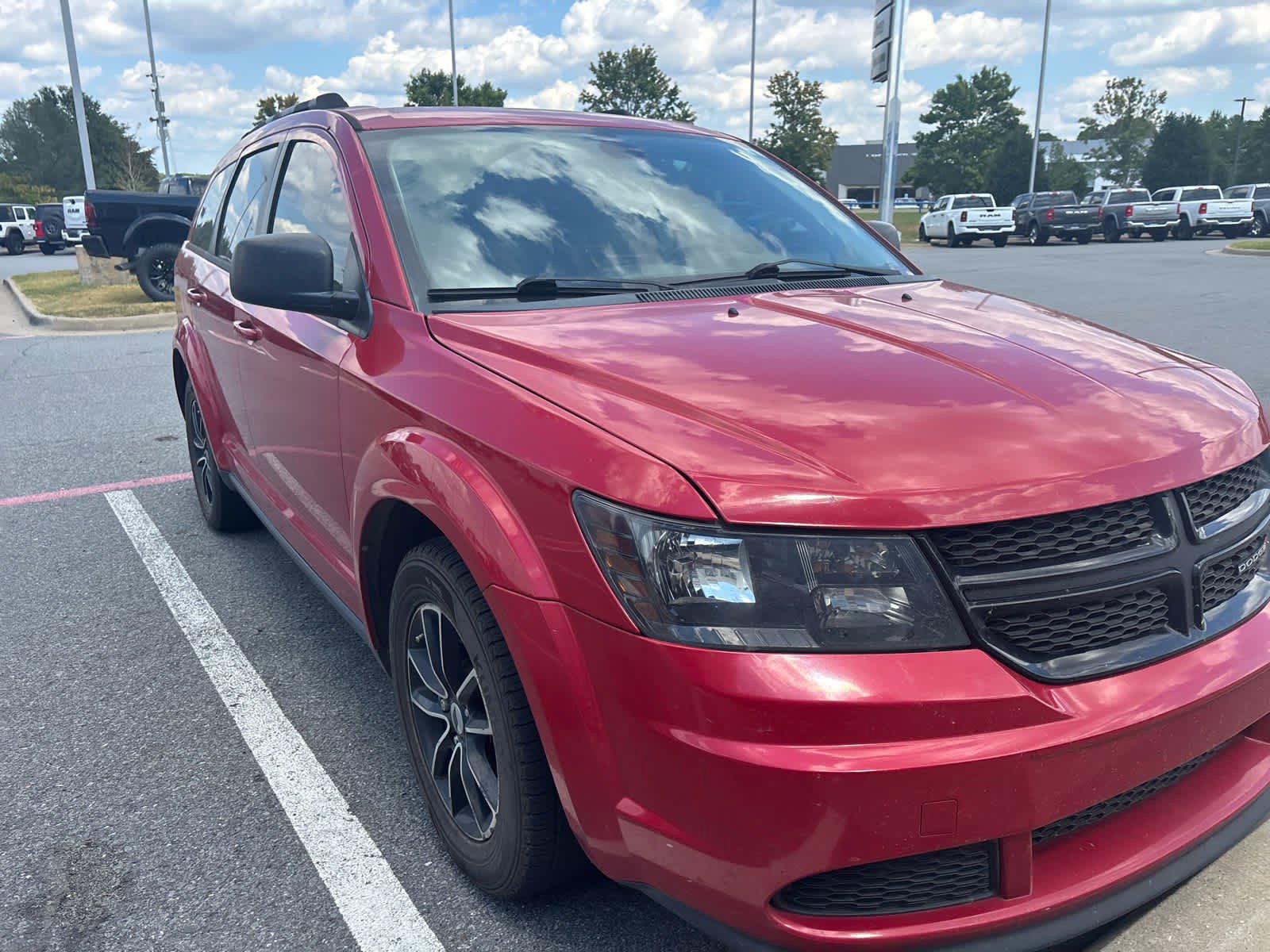 Used 2018 Dodge Journey SE with VIN 3C4PDCAB3JT507614 for sale in Little Rock, AR