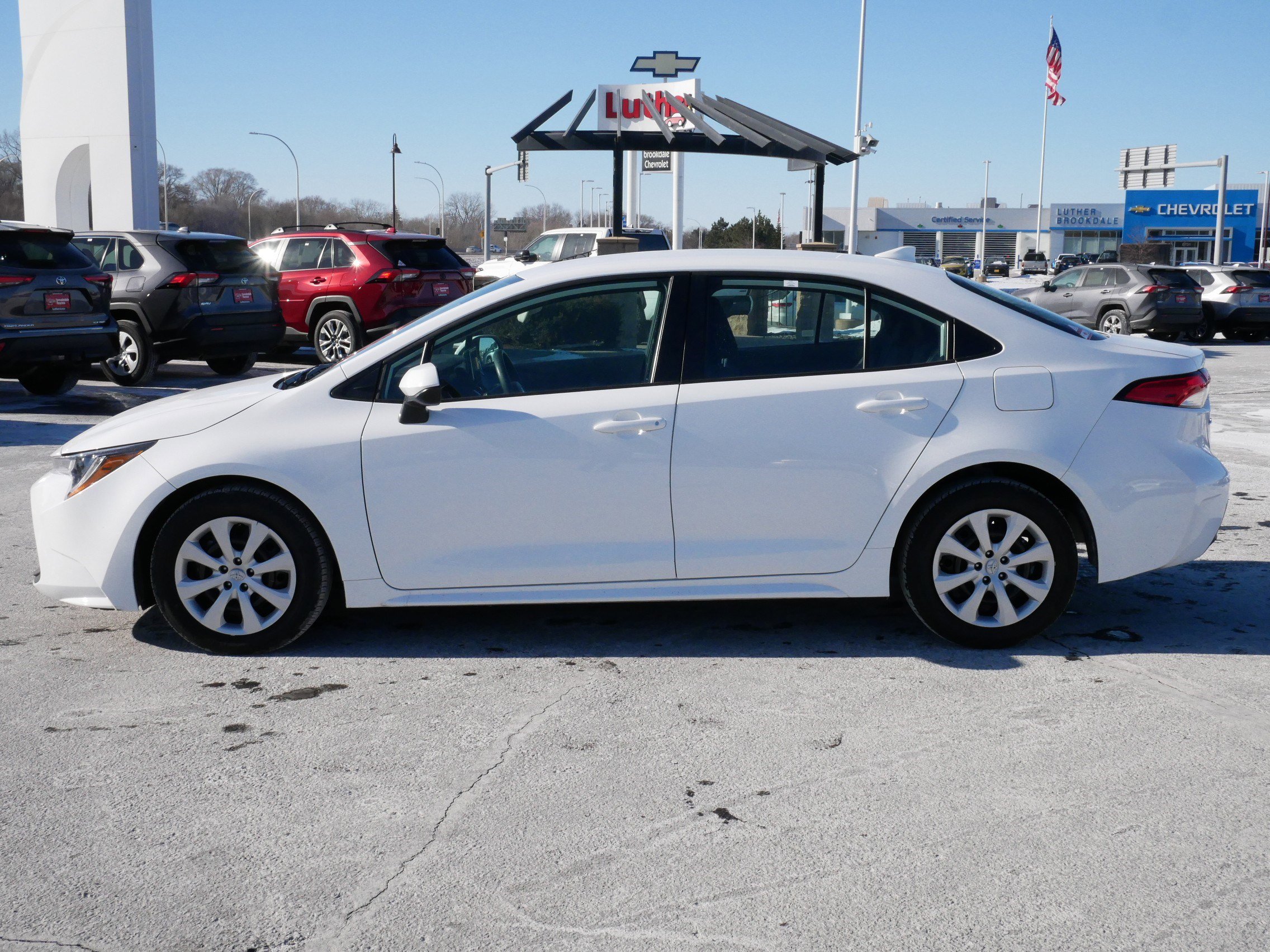 Certified 2024 Toyota Corolla LE with VIN 5YFB4MDE0RP124475 for sale in Brooklyn Center, Minnesota