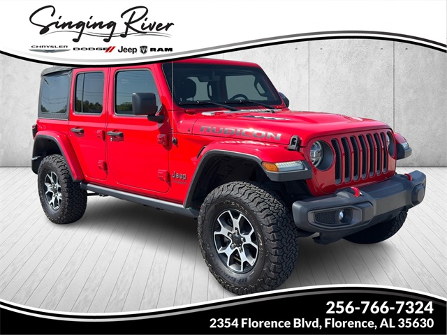 Used 2019 Red Jeep Unlimited Rubicon image 1