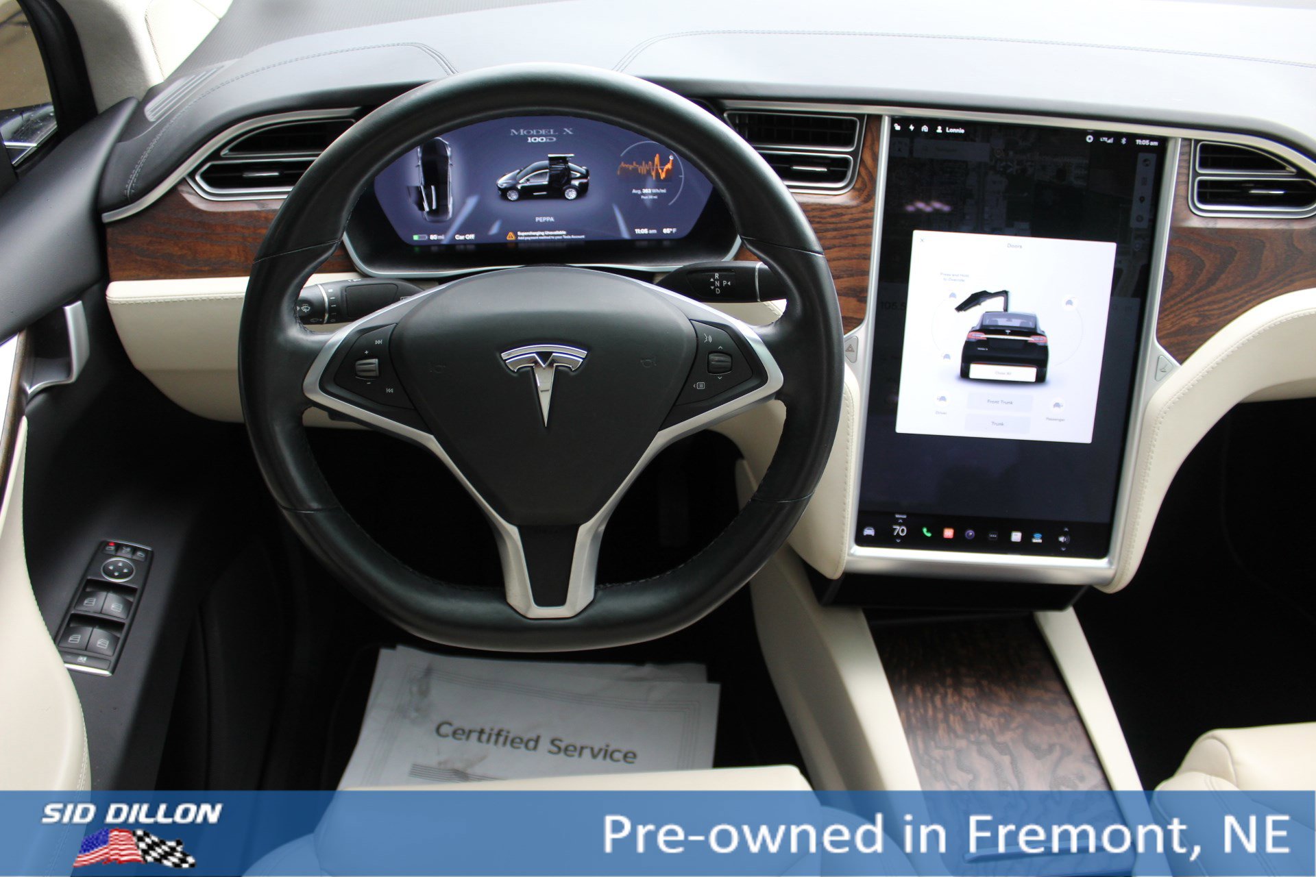 Used 2017 Tesla Model X 100D with VIN 5YJXCBE2XHF078360 for sale in Fremont, NE