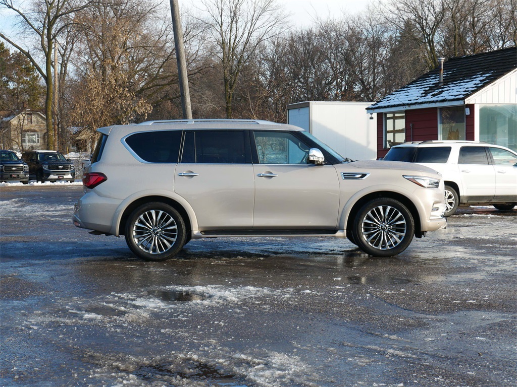 Used 2021 INFINITI QX80 Sensory 4WD with VIN JN8AZ2BC7M9475230 for sale in White Bear Lake, Minnesota