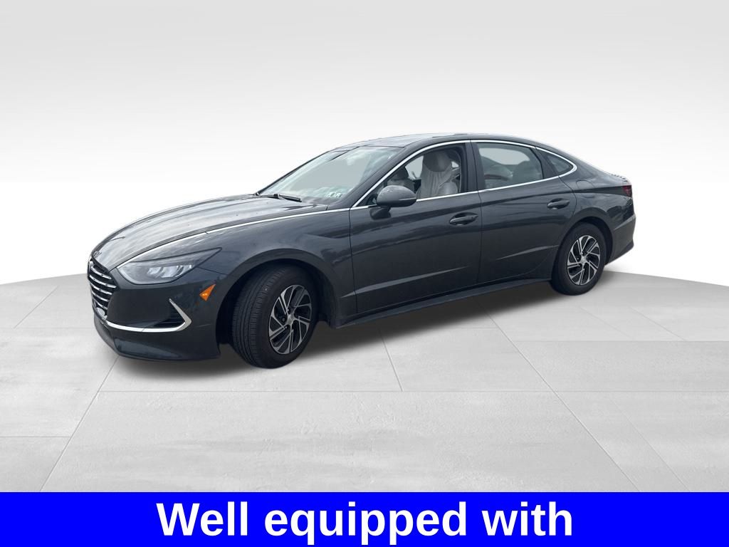 2022 Hyundai Sonata Hybrid Blue photo 3
