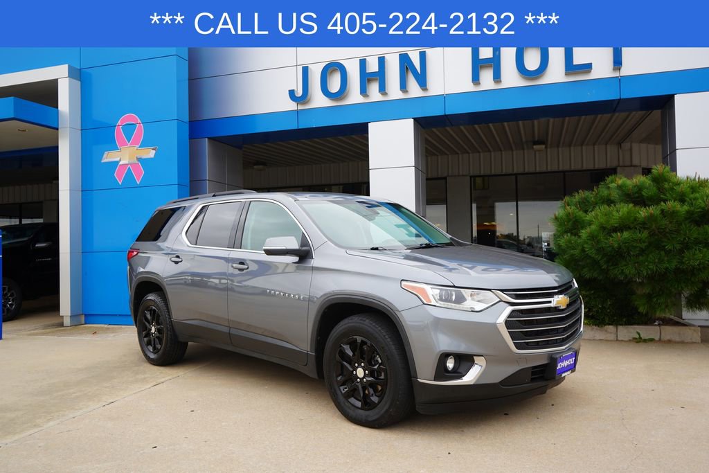 Used 2021 Chevrolet Traverse 3LT with VIN 1GNEVHKWXMJ192221 for sale in Chickasha, OK