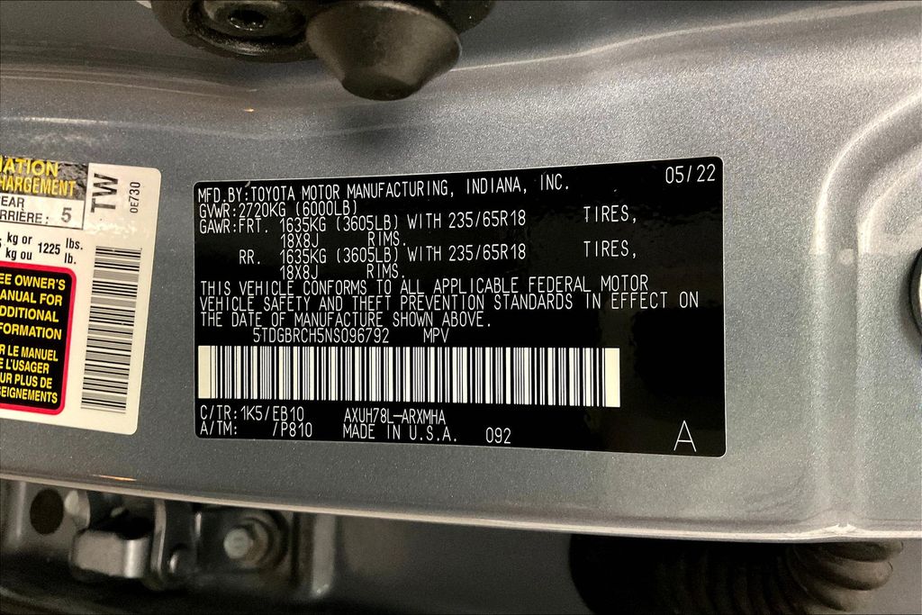 2022 Toyota Highlander Hybrid XLE photo 34
