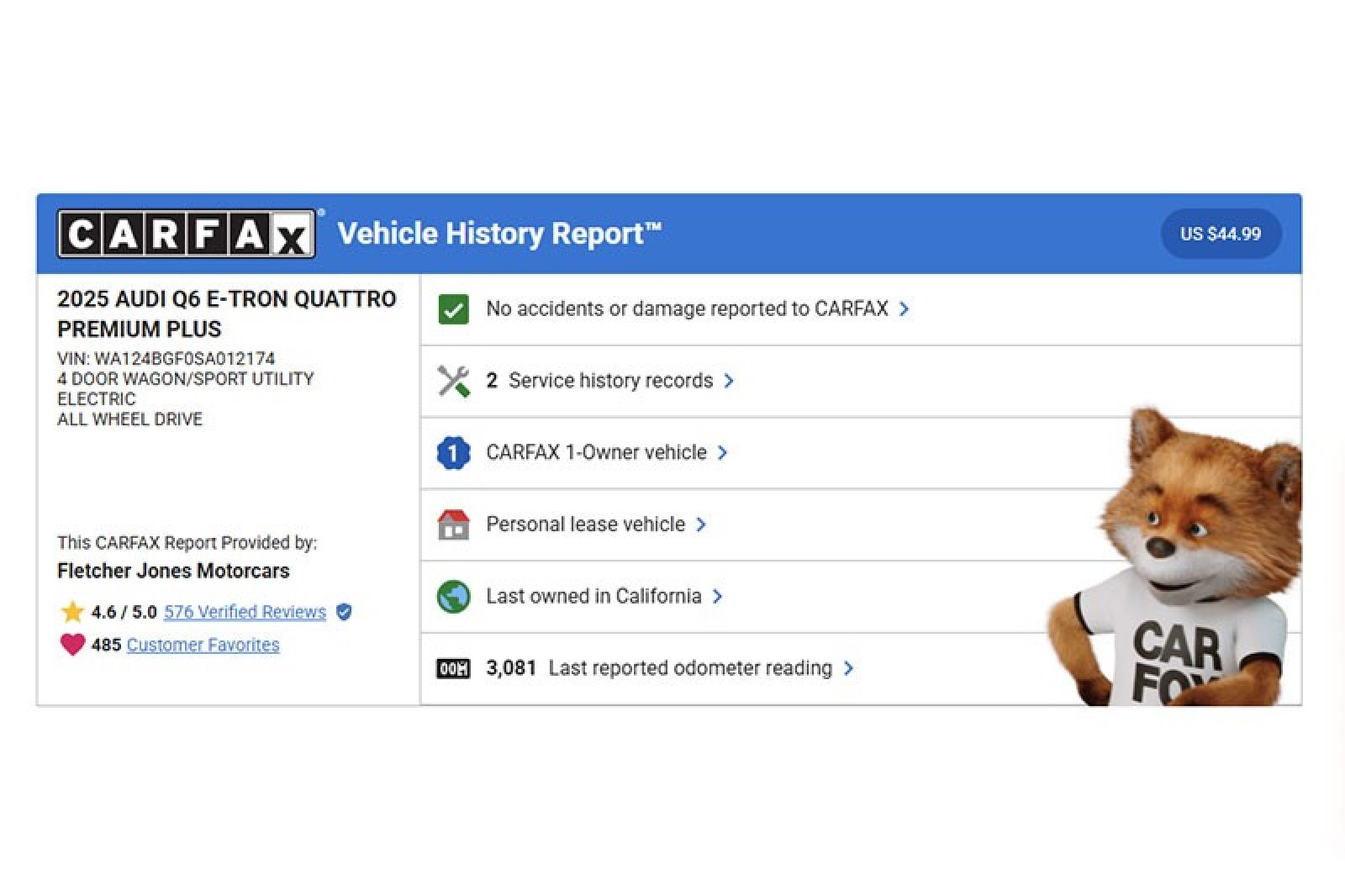 Used 2025 Audi Q6 e-tron Premium Plus with VIN WA124BGF0SA012174 for sale in Newport Beach, CA
