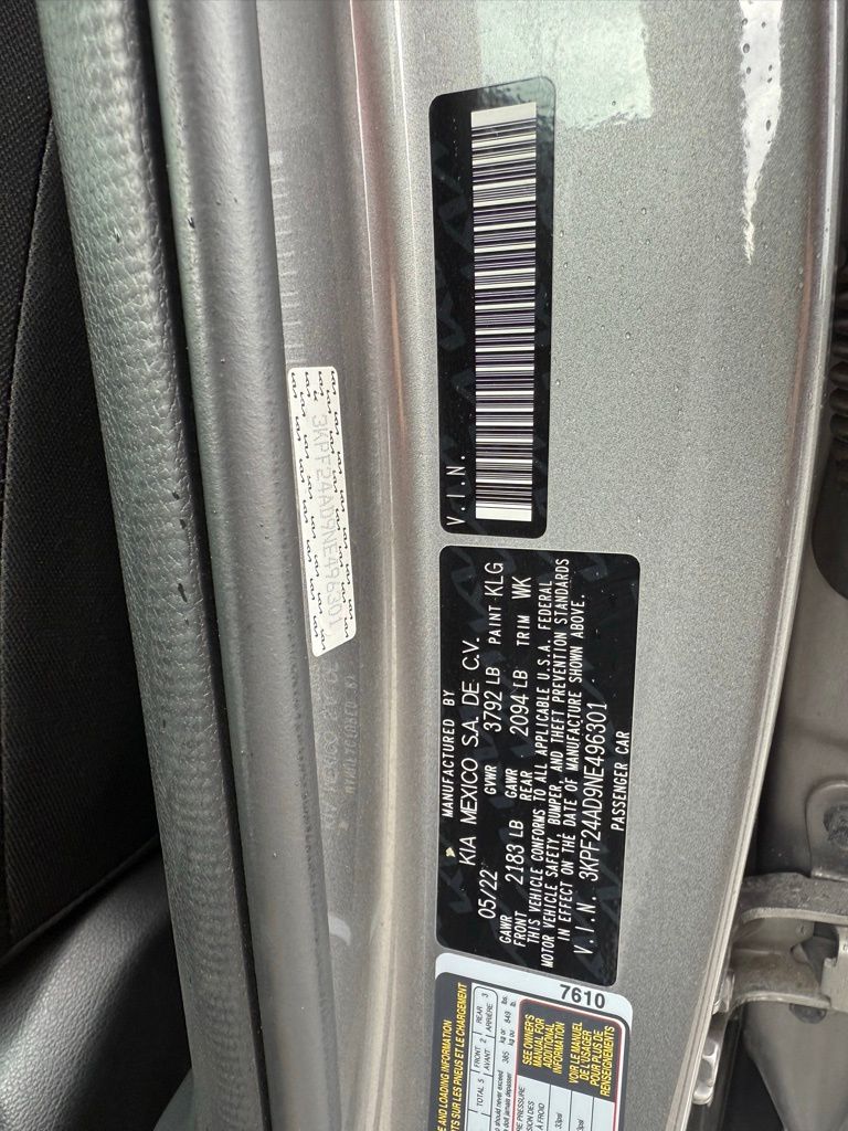 2022 Kia Forte LXS photo 30