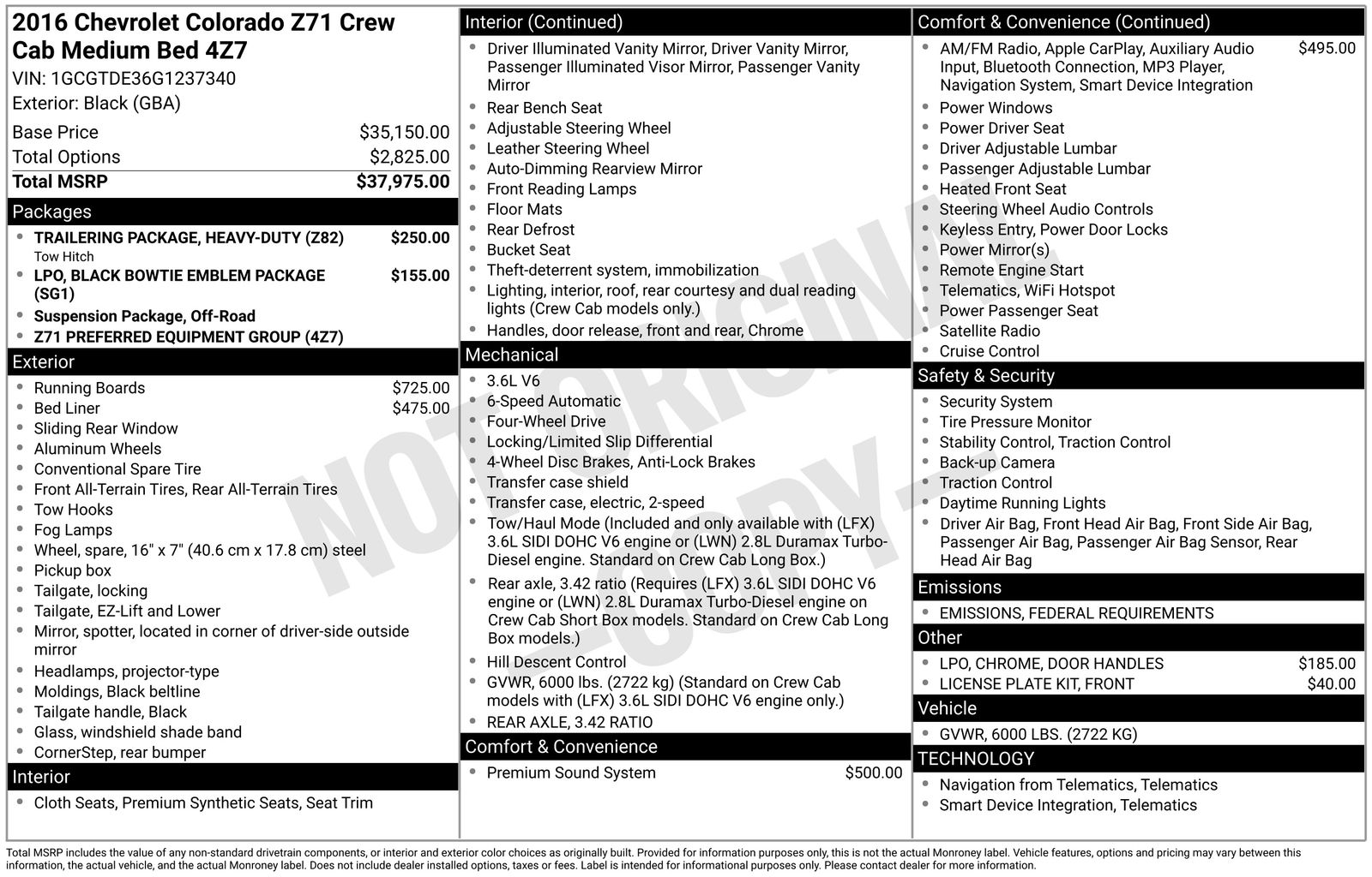 Used 2016 Chevrolet Colorado Z71 with VIN 1GCGTDE36G1237340 for sale in Brainerd, Minnesota