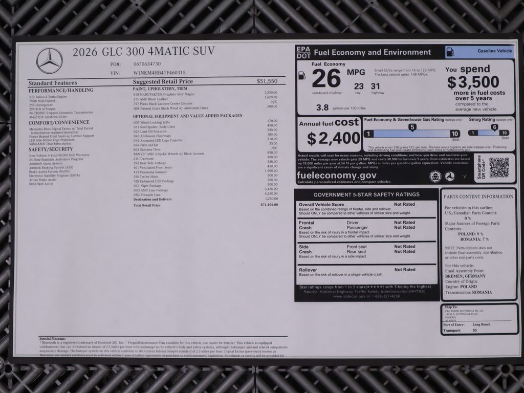 2026 Mercedes Benz GLC 300 4MATIC photo 9