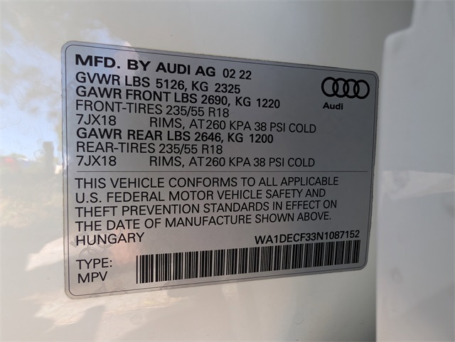 2022 Audi Q3 Premium S line photo 21