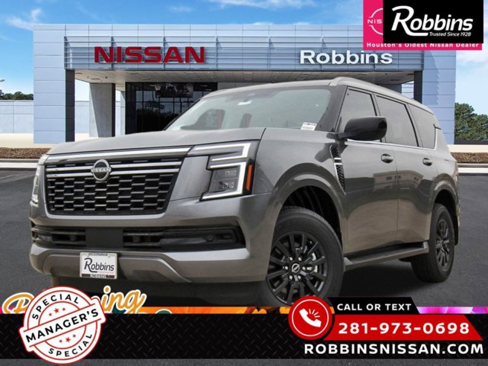2025 Nissan Armada SV Gray at Robbins Nissan