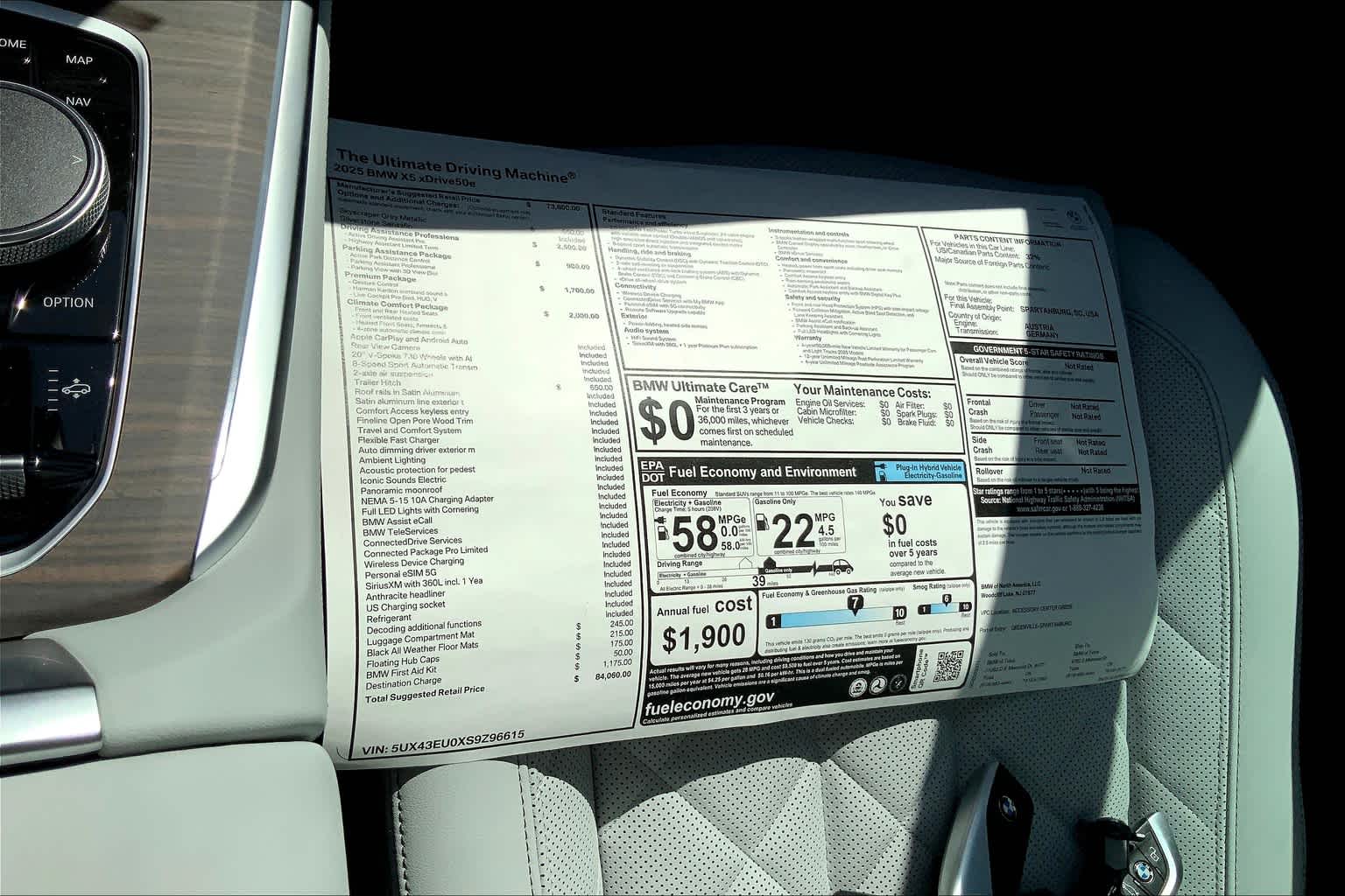 New 2025 Skyscraper Grey Metallic BMW xDrive50e image 22