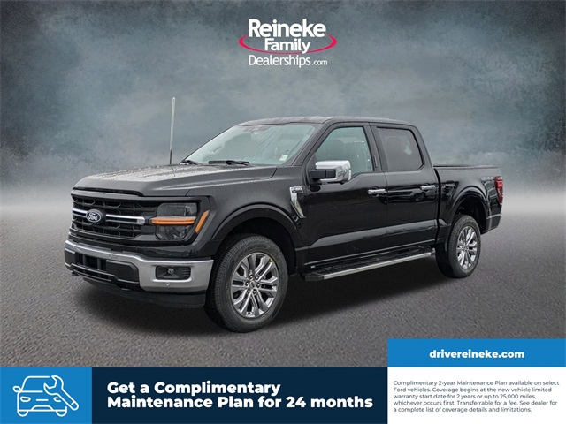 New 2024 Agate Black Metallic Ford XLT image 1