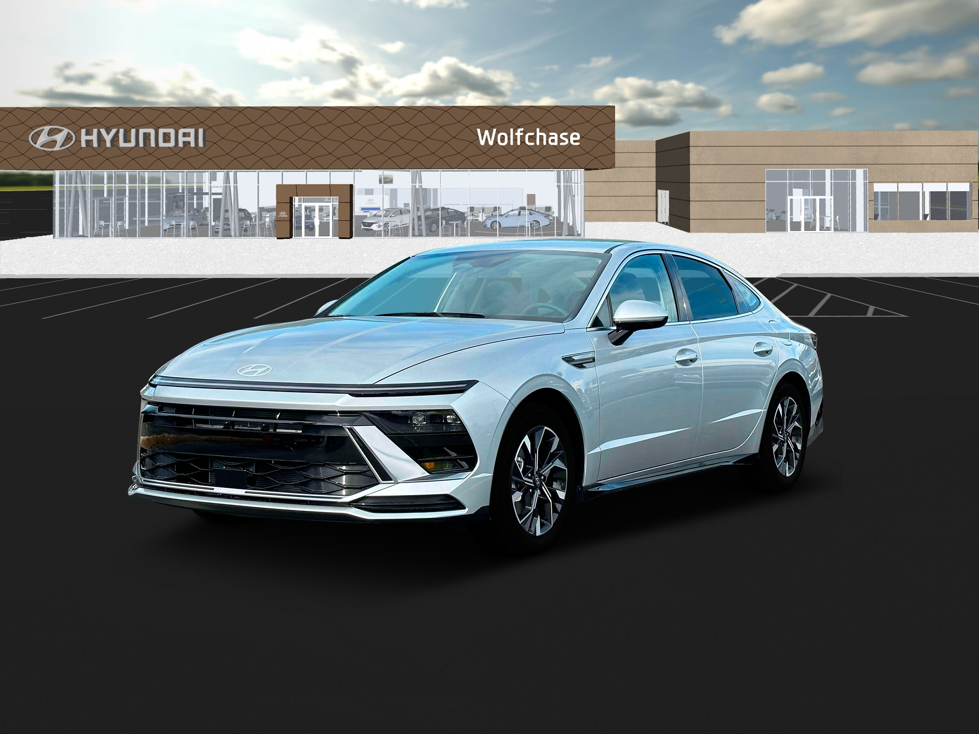 New 2025 Silver Hyundai SEL image 1