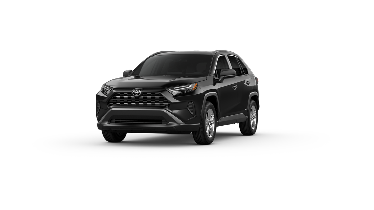New 2025 Midnight Black Metallic Toyota Hybrid LE image 1