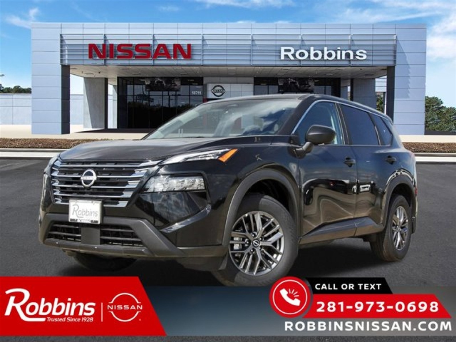 2026 Nissan Rogue S Black at Robbins Nissan
