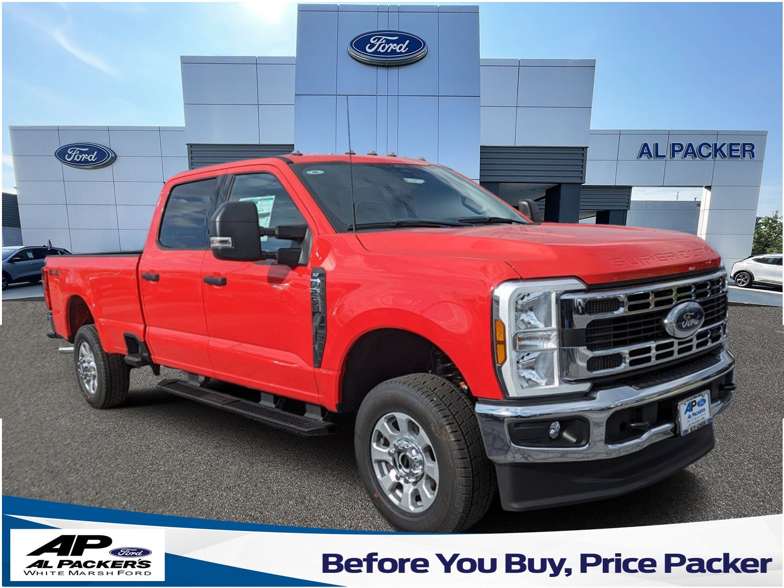 New 2024 Ford Super Duty F250® XLT Crew Cab in RED18913 Al Packer's