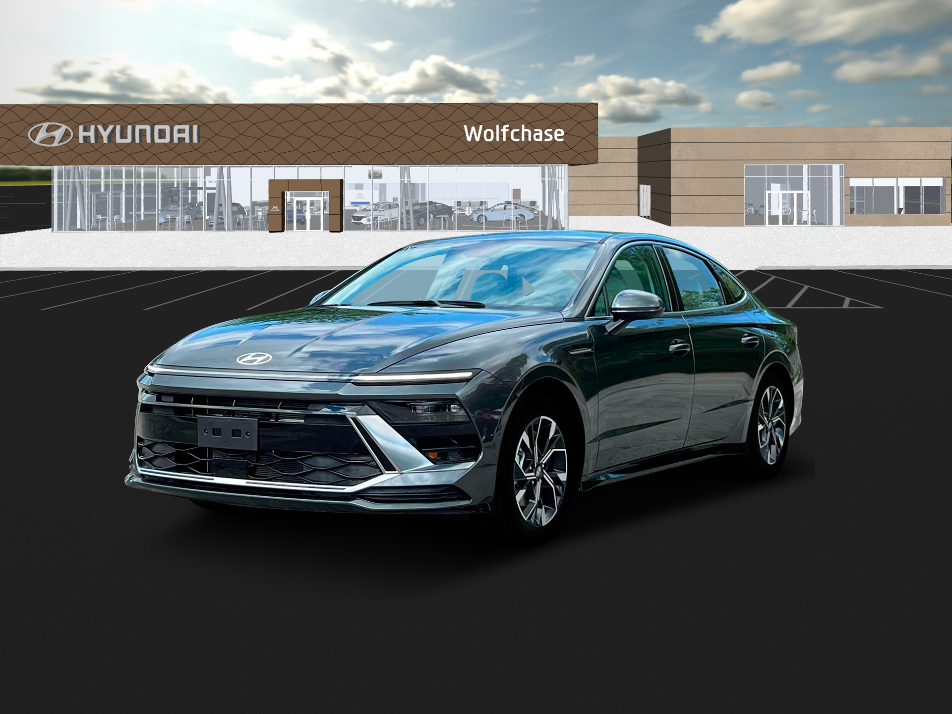 New 2025 Gray Hyundai SEL image 1