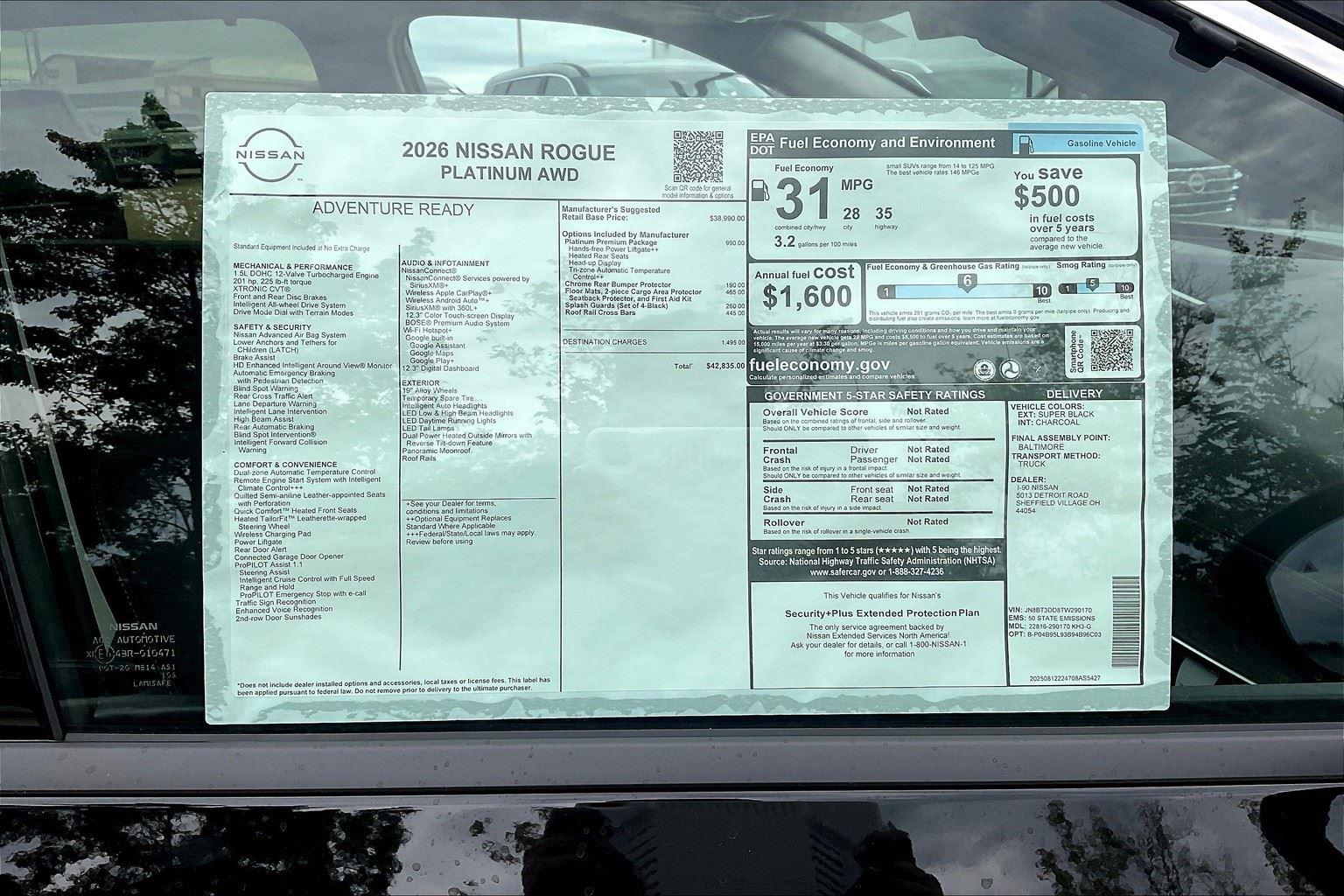 2026 Nissan Rogue Platinum photo 10