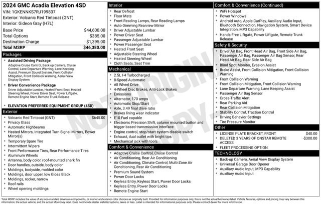 2024 GMC Acadia Elevation's photo