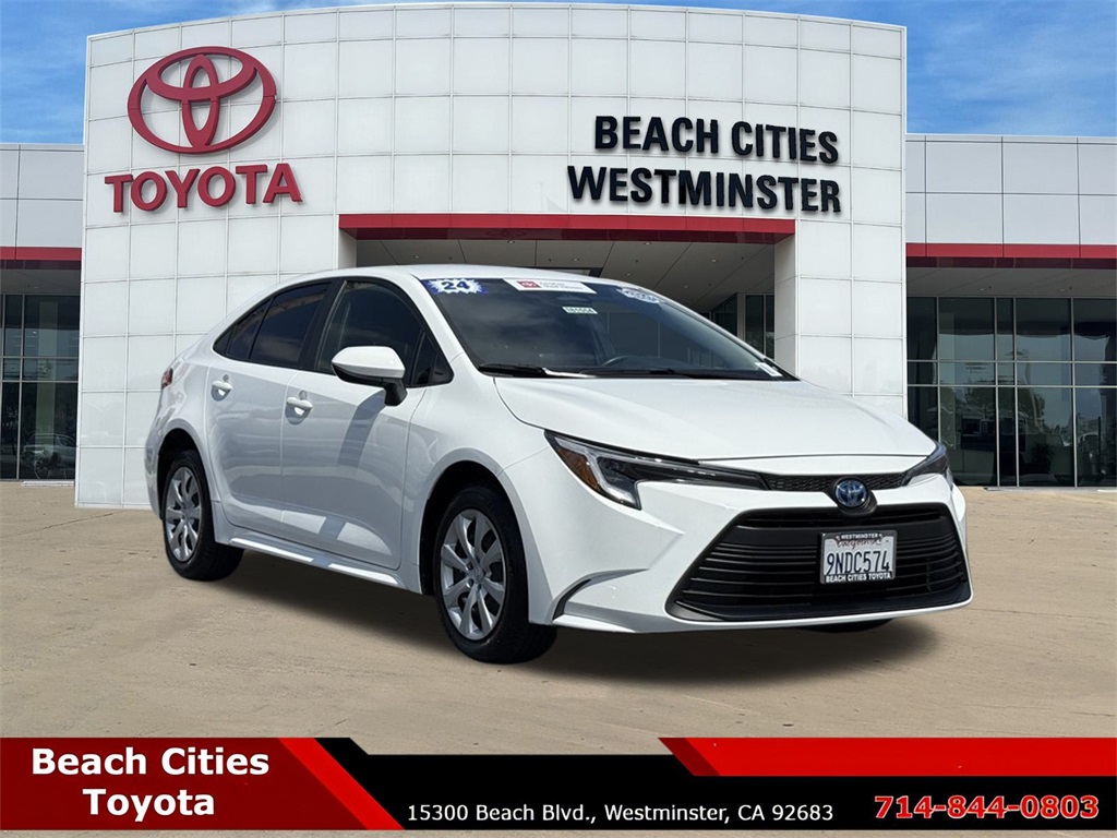 Certified Used 2024 White Toyota LE image 1