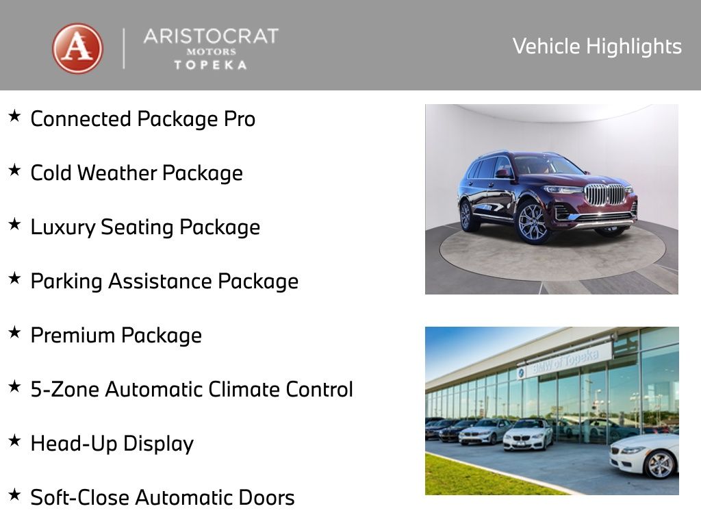 Used 2022 BMW X7 40i with VIN 5UXCW2C08N9L97350 for sale in Kansas City