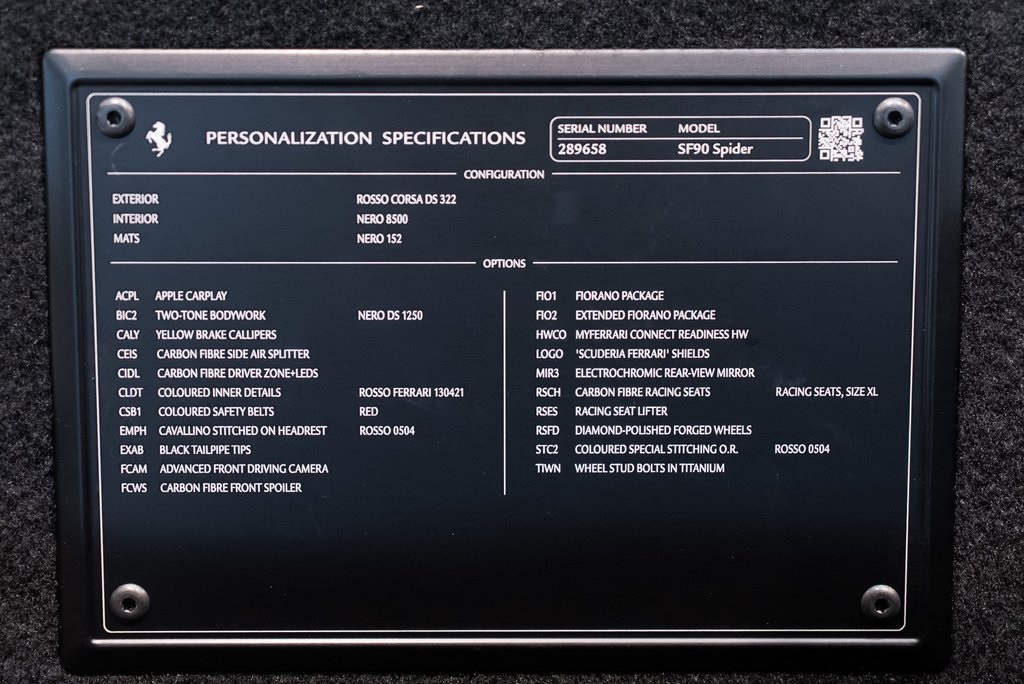 2023 Ferrari SF90 Spider Base photo 35