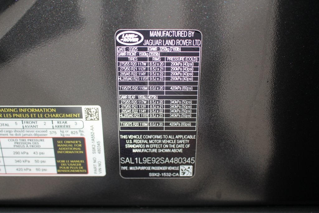 2025 Land Rover Range Rover Sport SE photo 25