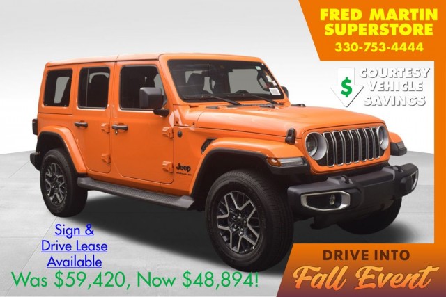New 2025 Jeep Wrangler Sahara 4D Sport Utility in Barberton/Norton