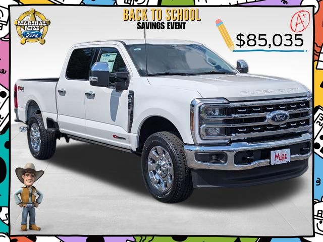 New 2025 Star White Metallic Tri-Coat Ford Lariat image 1