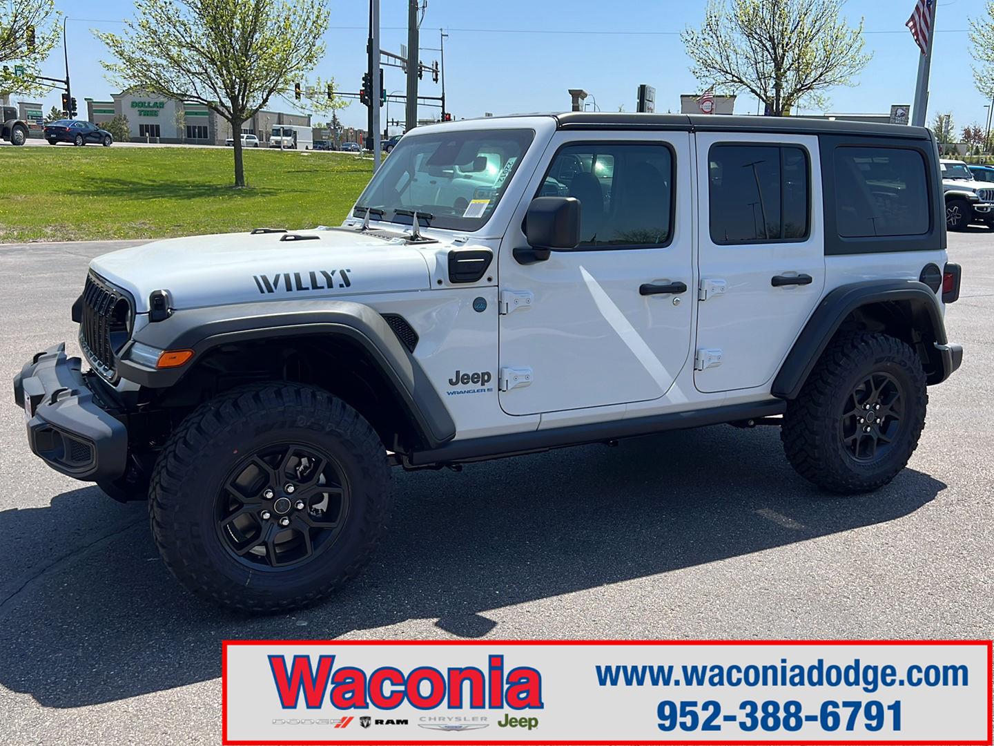 New 2025 Bright White Clear-Coat Exterior Paint Jeep Willys image 1