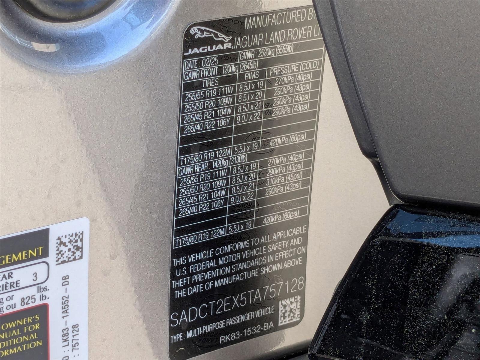 2026 Jaguar F-PACE P250 R-Dynamic S photo 33