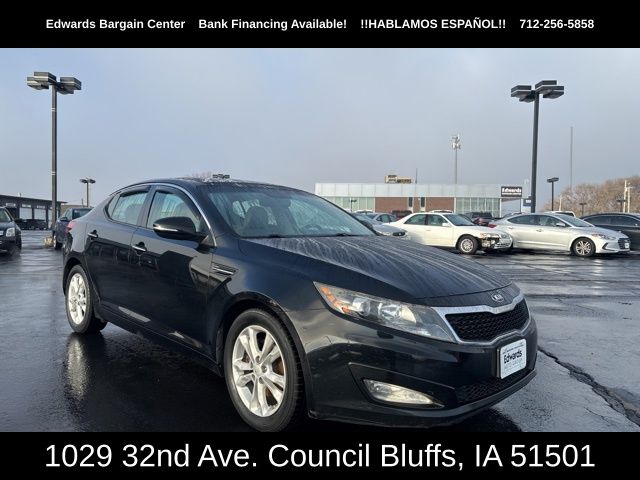Used 2013 Kia Optima EX with VIN 5XXGN4A7XDG155257 for sale in Council Bluffs, IA