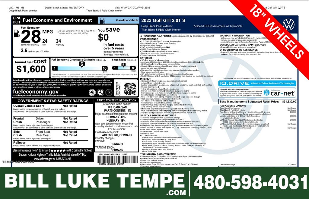 2023 Volkswagen Golf GTI S's photo