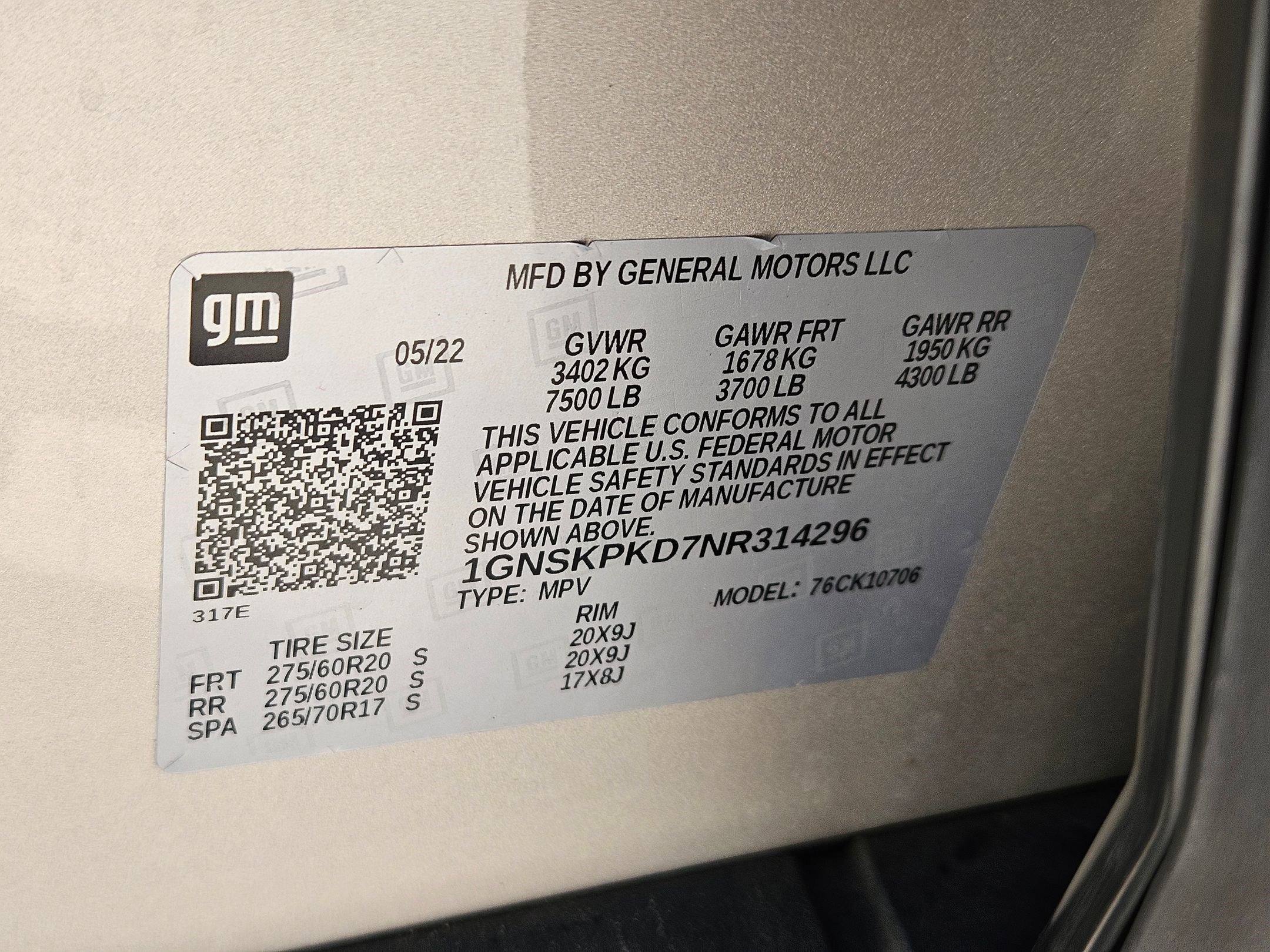 2022 Chevrolet Tahoe Z71 photo 21