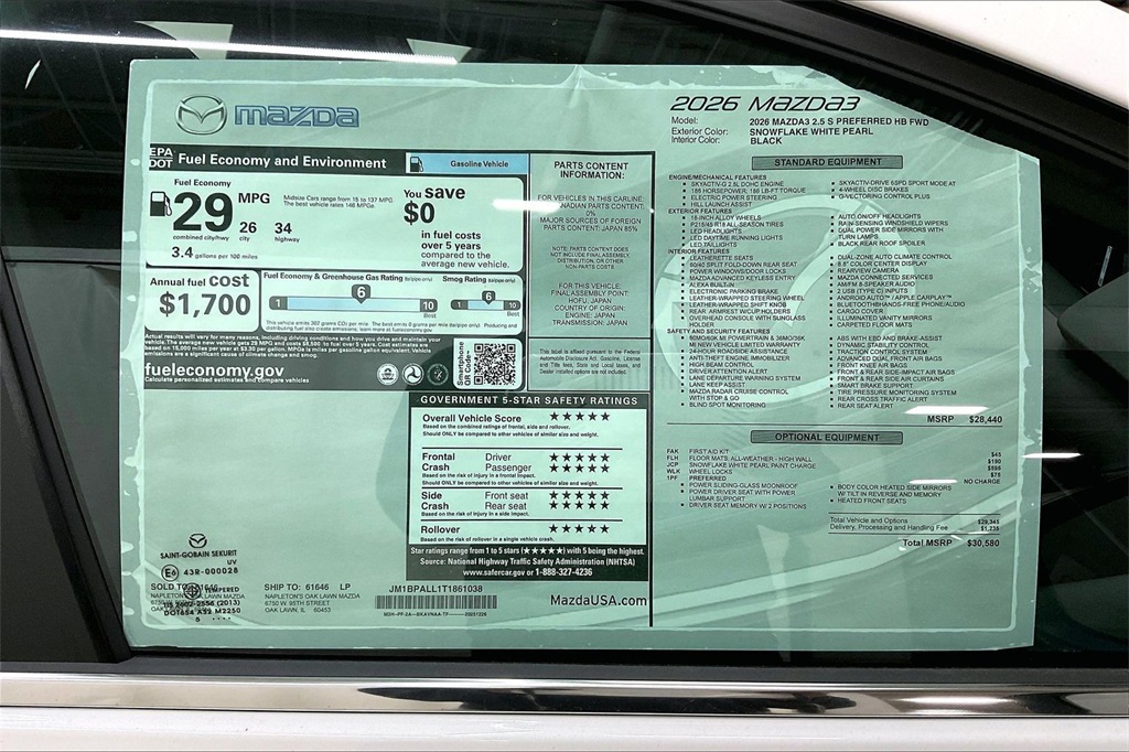 2026 MAZDA MAZDA3 - Image 12