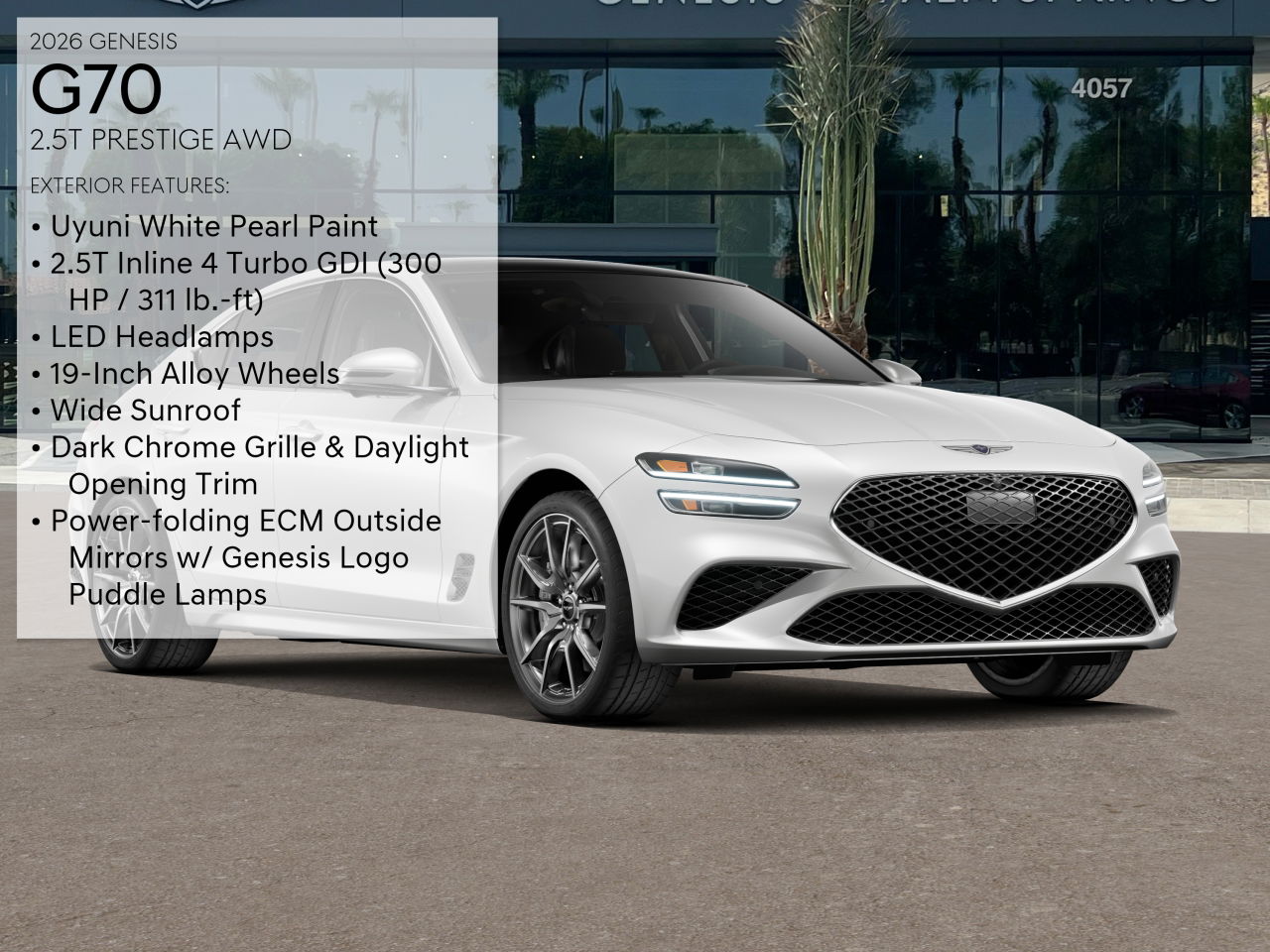 2026 Genesis G70 2.5T Prestige AWD photo 3