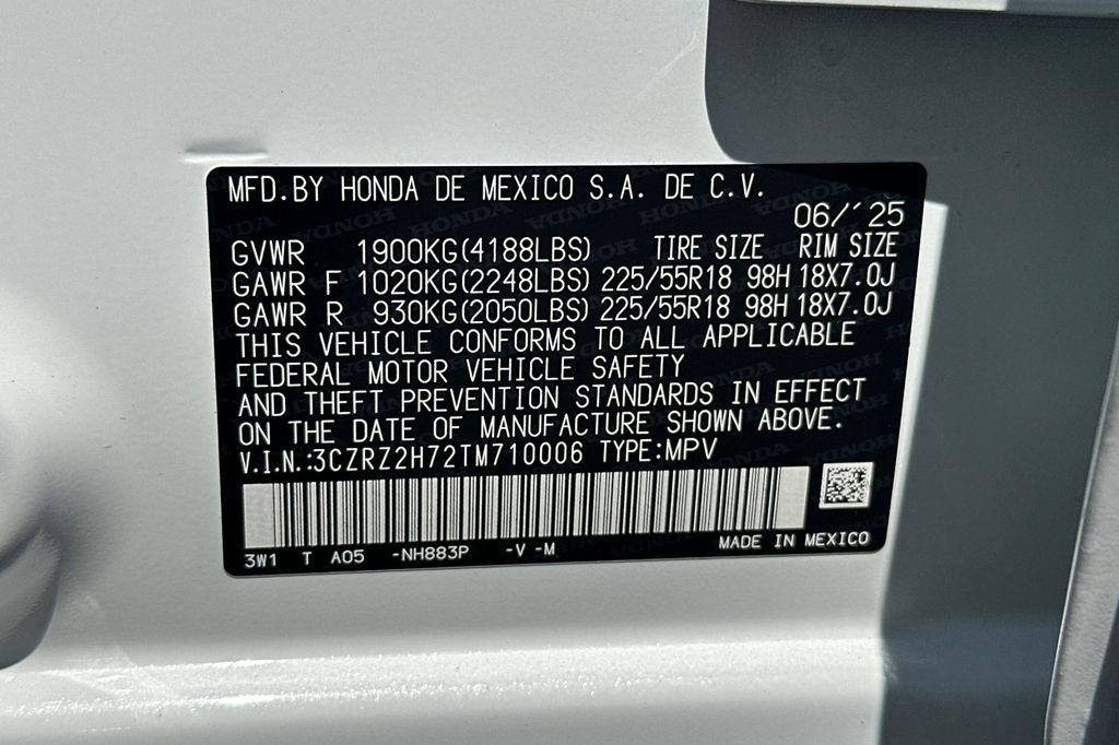 2026 Honda HR-V EX-L photo 28