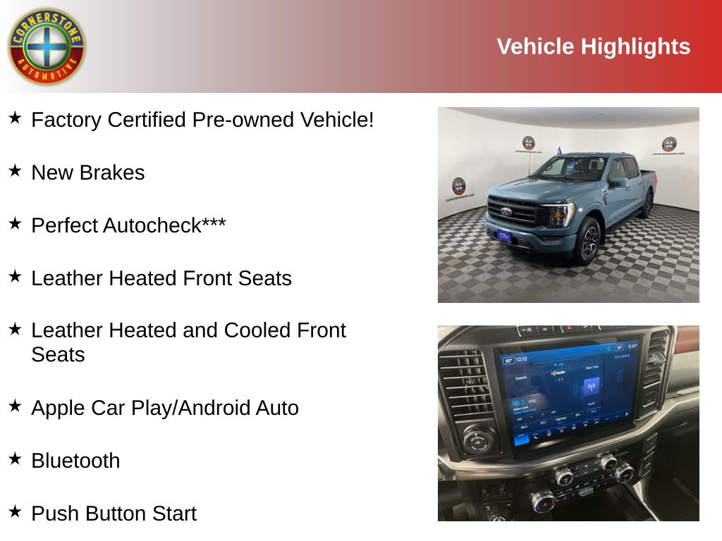 Certified 2023 Ford F-150 Lariat with VIN 1FTFW1E81PKE61350 for sale in Elk River, Minnesota