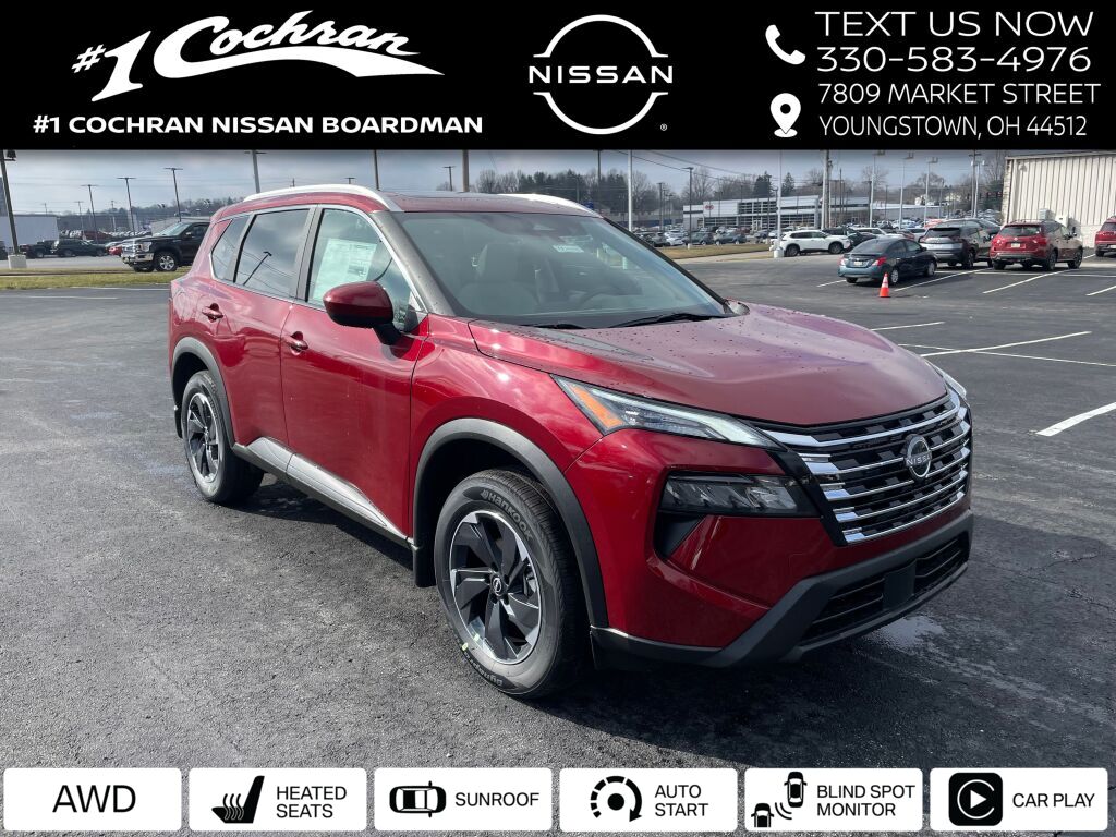 New 2024 Nissan Rogue SV 4D Sport Utility in Boardman, OH 1 Cochran Used Cars