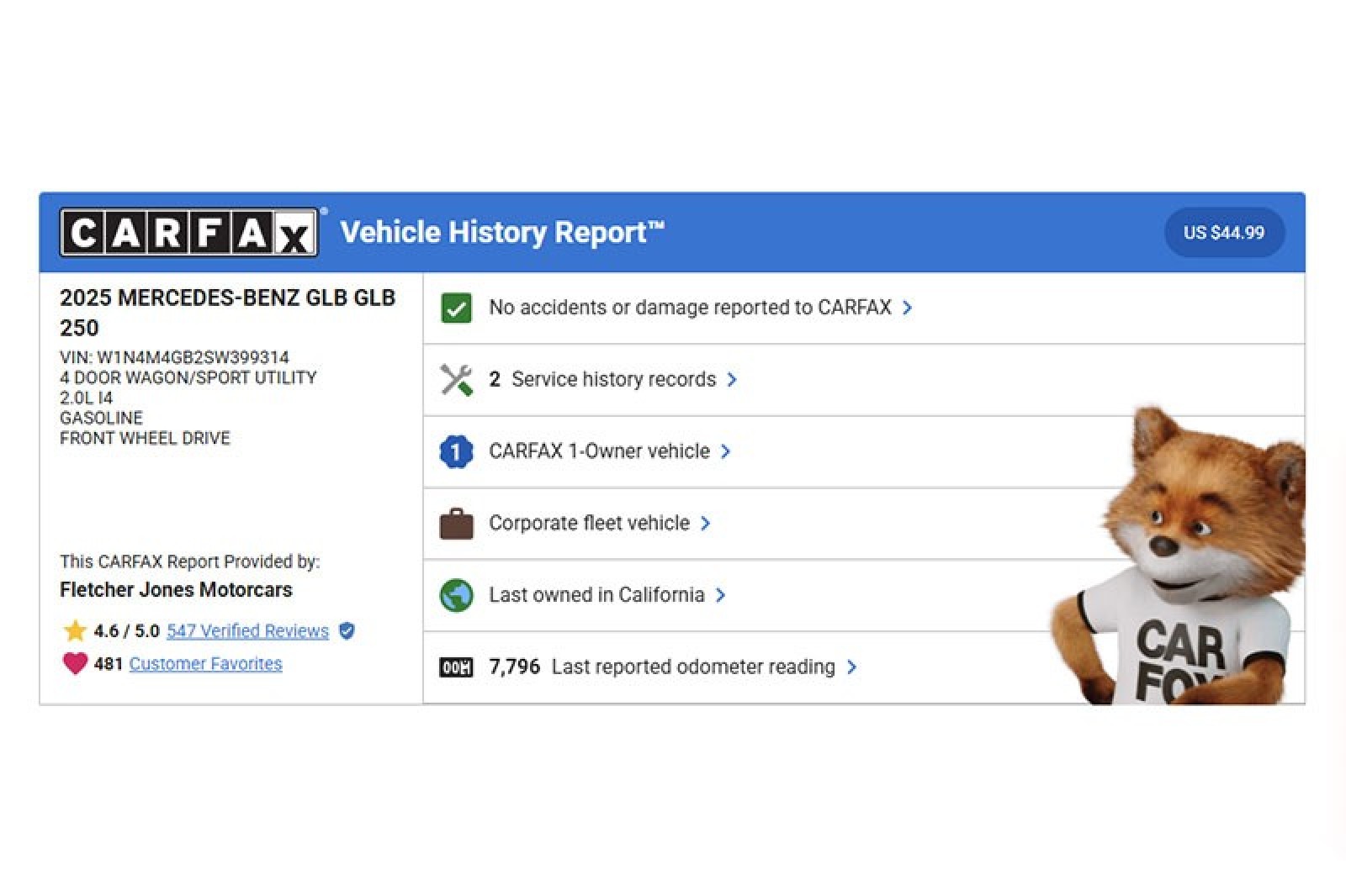 Certified Used 2025 Night Black Mercedes-Benz GLB 250 SUV image 3