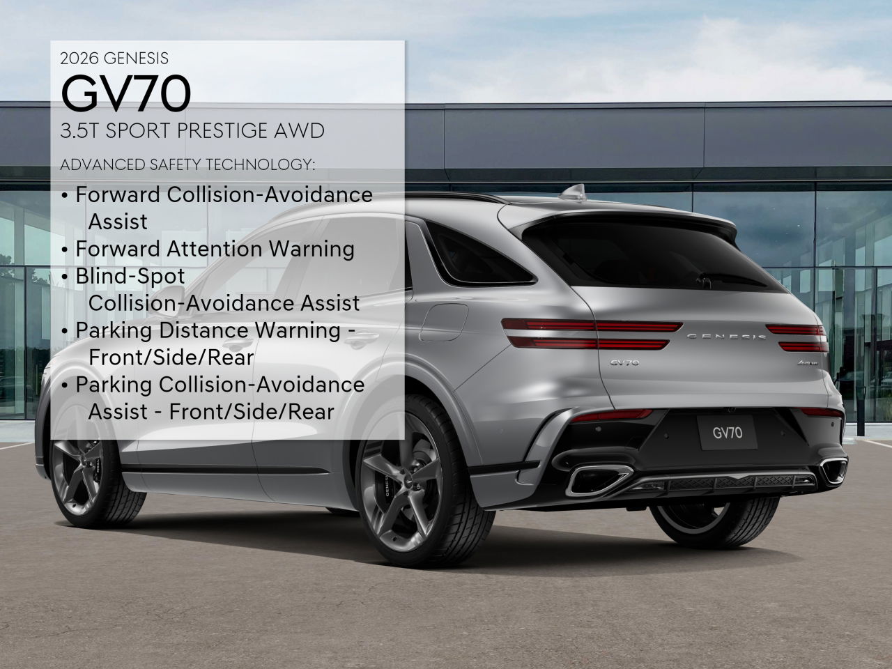 2026 Genesis GV70 3.5T Sport Prestige photo 4