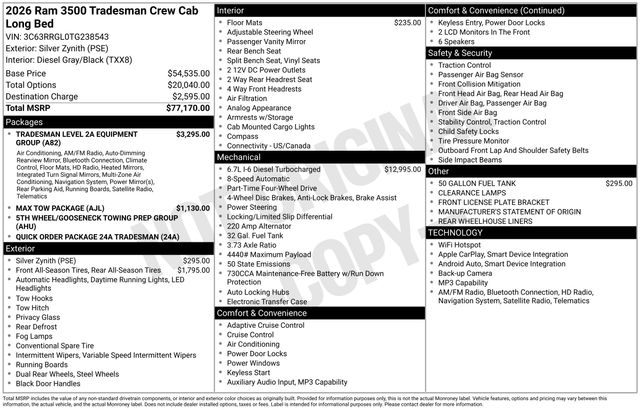 2026 RAM Ram 3500 Pickup Tradesman's photo