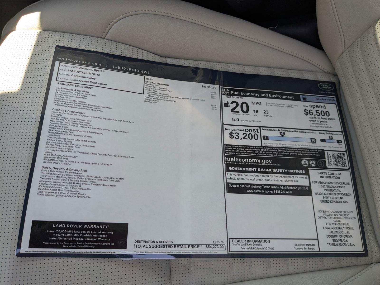 2025 Land Rover Discovery Sport S photo 24