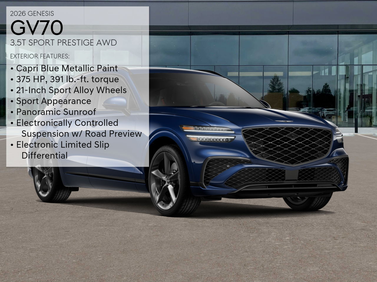 2026 Genesis GV70 3.5T Sport Prestige photo 2