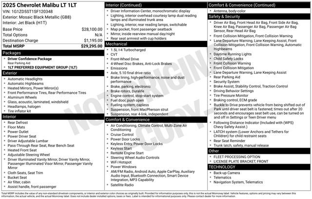 2025 Chevrolet Malibu 1LT's photo