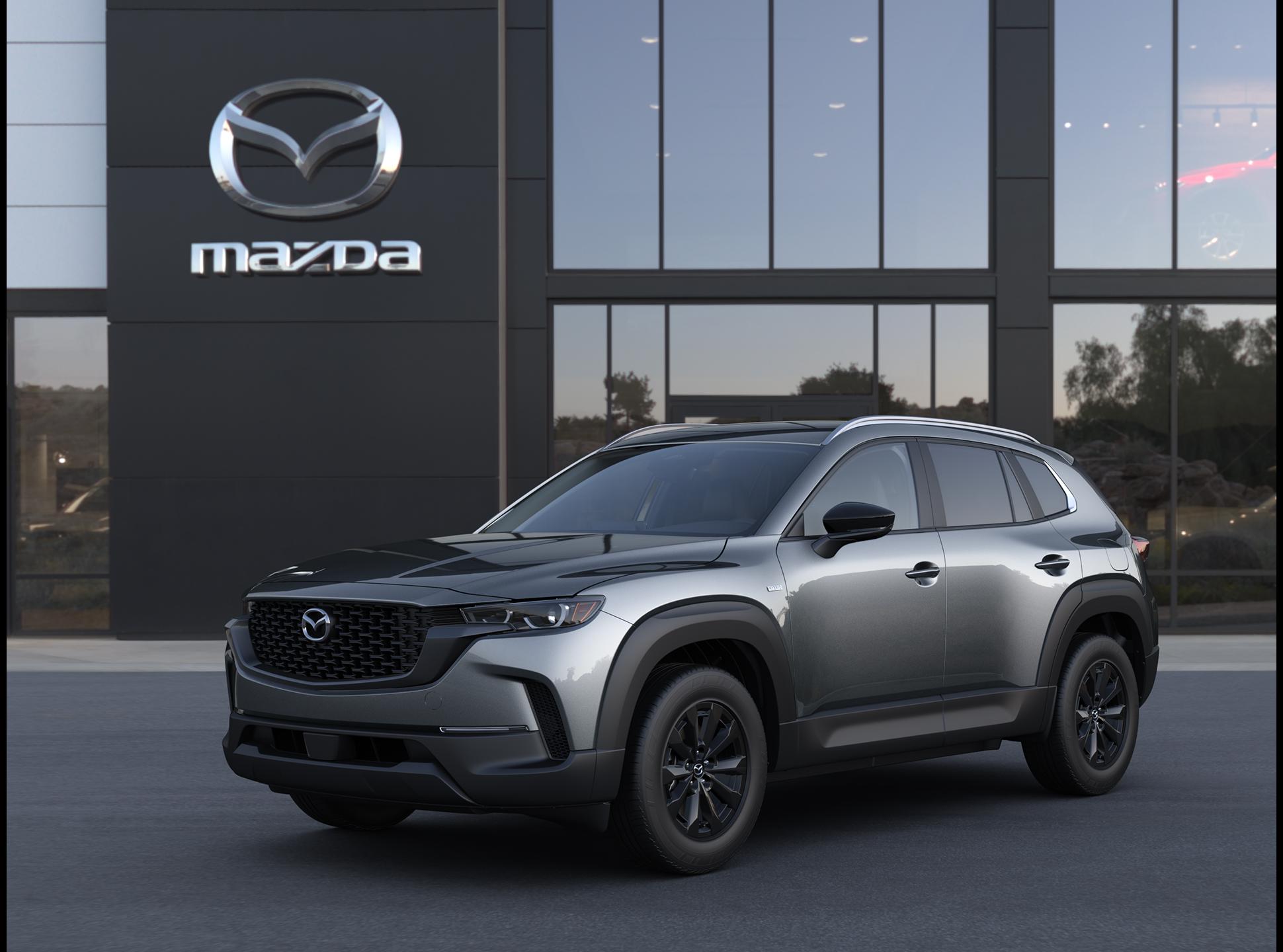 New 2025 Machine Gray Metallic Mazda Preferred AWD image 1