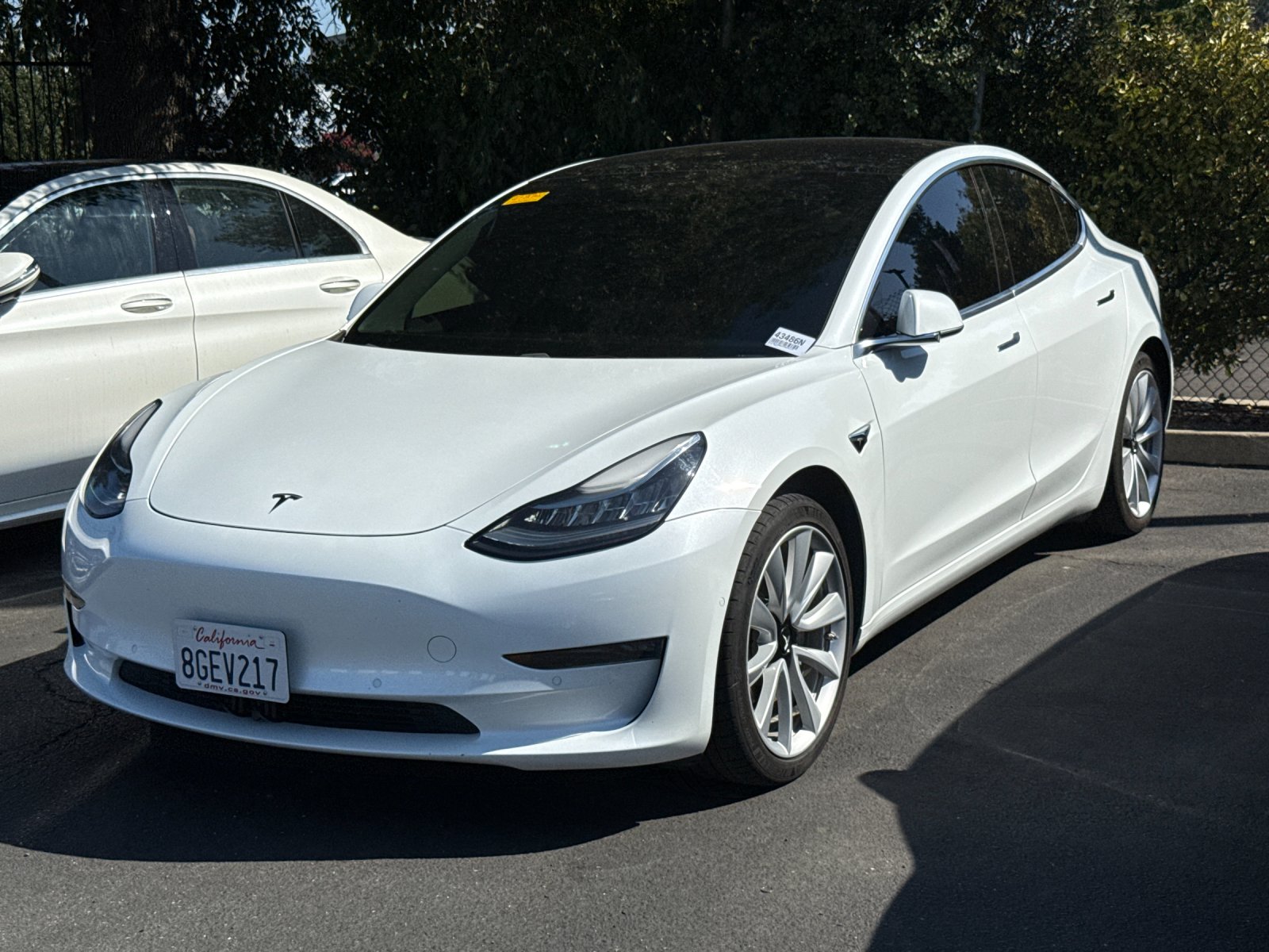 Used 2018 Tesla Model 3 Long Range with VIN 5YJ3E1EA0JF047117 for sale in Pleasanton, CA